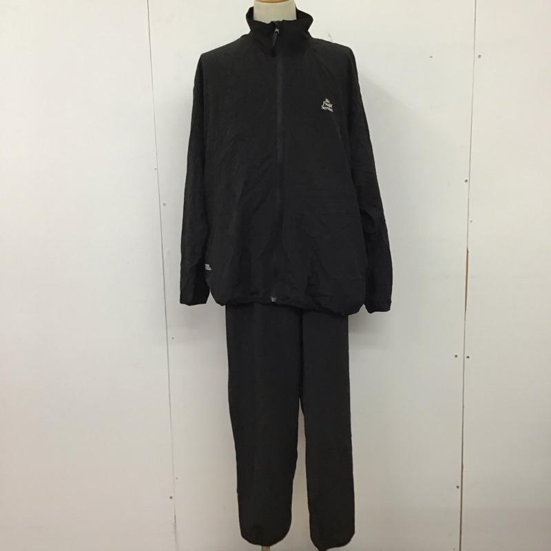 フレッシュサービス FreshService セットアップ セットアップ fsw-23-st-153 セットアップ ジップアップジャケット ワイドパンツ 2点セット M ロゴ、文字 黒 / ブラック / black メンズ USED 古着 中古 10158742