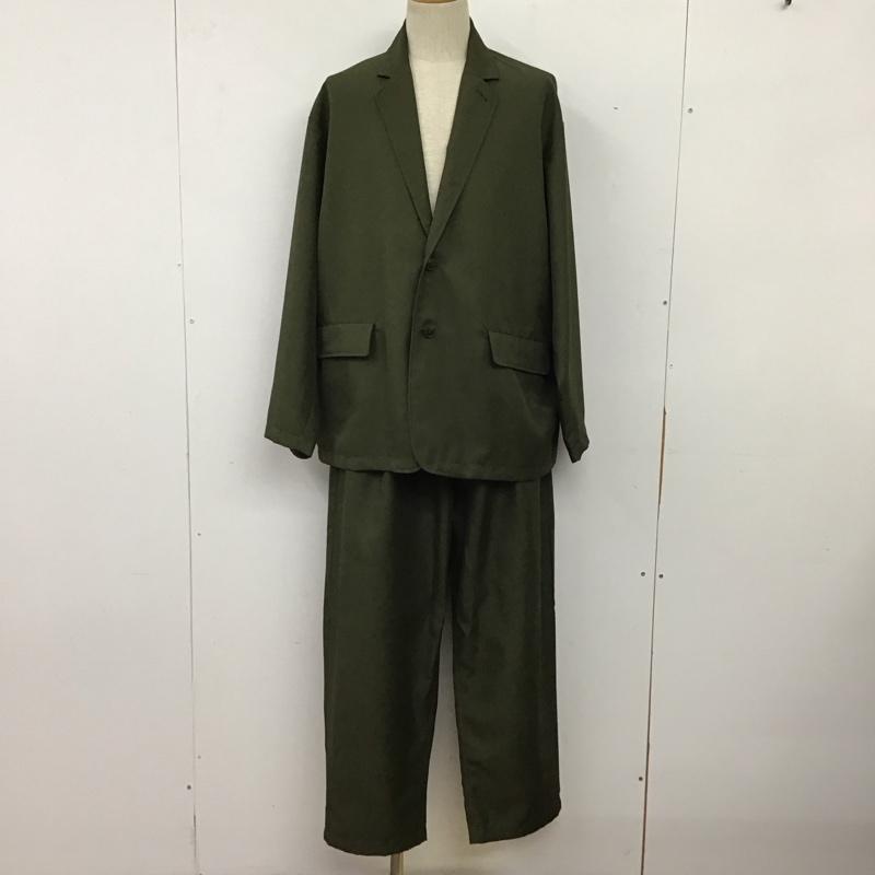 フリークスストア FREAK S STORE セットアップ セットアップ セットアップ 長袖ジャケット スラックスパンツ 2点セット L 無地 カーキ / カーキ / khaki メンズ USED 古着 中古 10158743