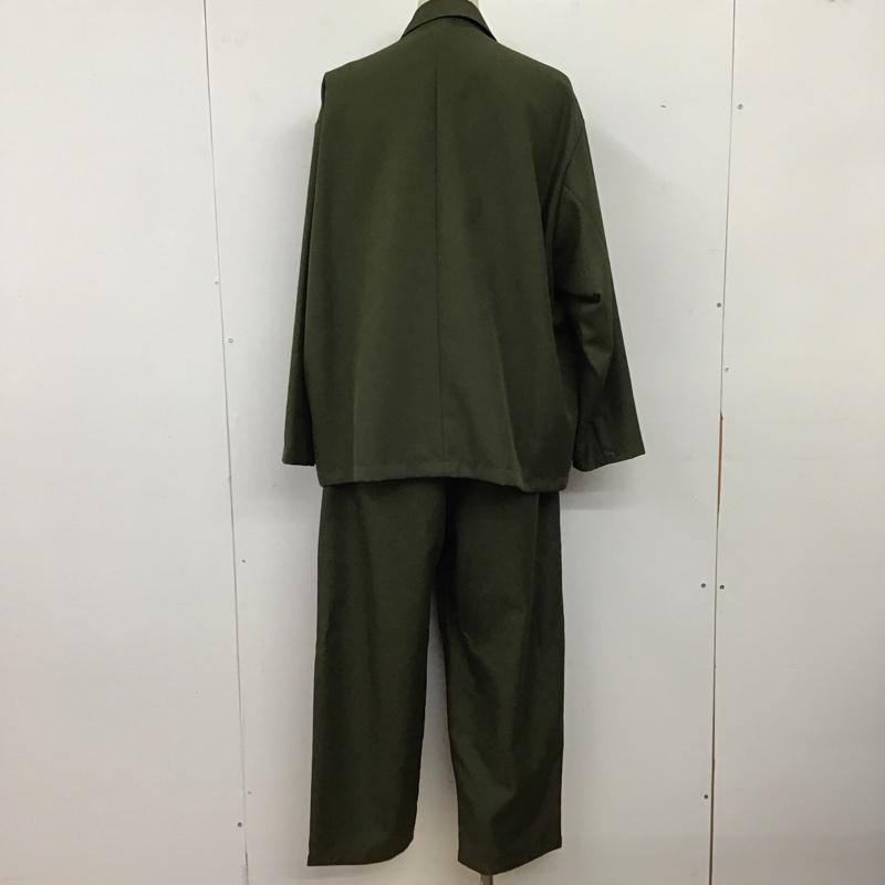 フリークスストア FREAK S STORE セットアップ セットアップ セットアップ 長袖ジャケット スラックスパンツ 2点セット L 無地 カーキ / カーキ / khaki メンズ USED 古着 中古 10158743