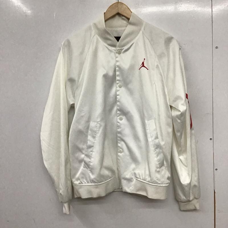 エアジョーダン AIR JORDAN ジャケット、上着 ジャンパー、ブルゾン ao0444-100 ナイロンジャケット アウター S ロゴ、文字 白 / ホワイト / white メンズ USED 古着 中古 10158747