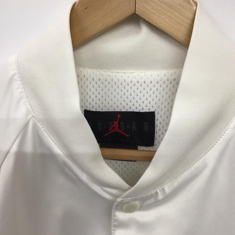 エアジョーダン AIR JORDAN ジャケット、上着 ジャンパー、ブルゾン ao0444-100 ナイロンジャケット アウター S ロゴ、文字 白 / ホワイト / white メンズ USED 古着 中古 10158747