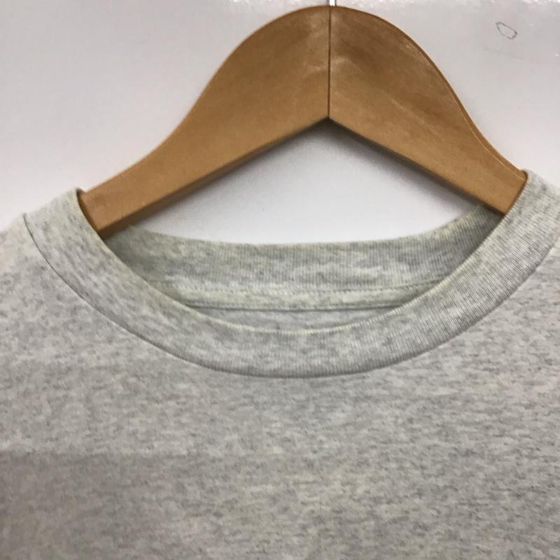 カーハート Carhartt カットソー 長袖 長袖カットソー プリントカットソー クルーネック L ロゴ、文字 灰 / グレー / gray メンズ USED 古着 中古 10158750
