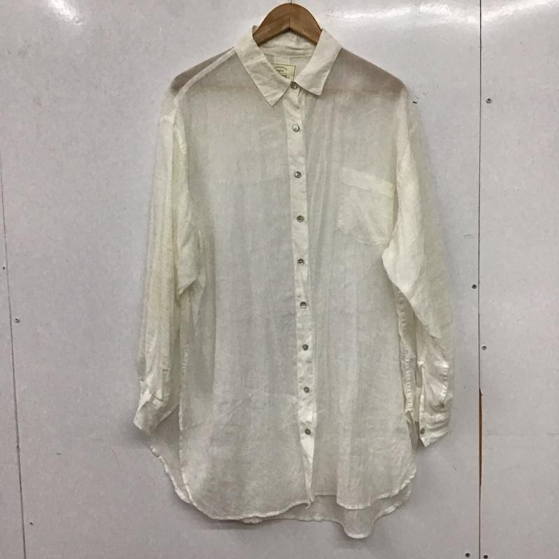 アングリッド Ungrid シャツ、ブラウス 長袖 111920413801 シアールーズシャツ FREE 無地 白 / ホワイト / white レディース USED 古着 中古 10158759