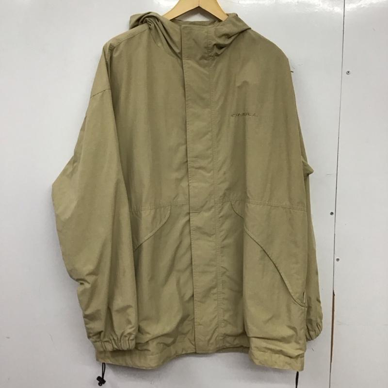 古着 USED ジャケット、上着 ジャンパー、ブルゾン ジップアップジャケット アウター 古着 XL ロゴ、文字 ベージュ / ベージュ / beige メンズ USED 古着 中古 10158760