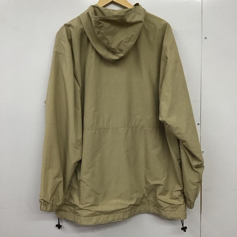 古着 USED ジャケット、上着 ジャンパー、ブルゾン ジップアップジャケット アウター 古着 XL ロゴ、文字 ベージュ / ベージュ / beige メンズ USED 古着 中古 10158760