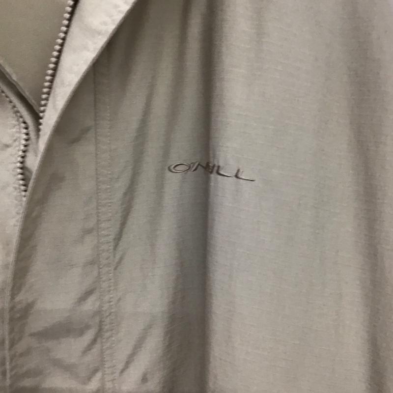 古着 USED ジャケット、上着 ジャンパー、ブルゾン ジップアップジャケット アウター 古着 XL ロゴ、文字 ベージュ / ベージュ / beige メンズ USED 古着 中古 10158760