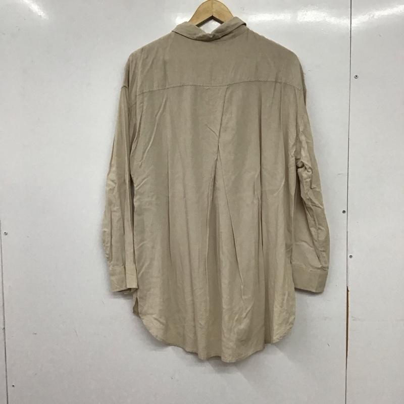 ローリーズファーム LOWRYS FARM シャツ、ブラウス 長袖 FREE 無地 ベージュ / ベージュ / beige レディース USED 古着 中古 10158763