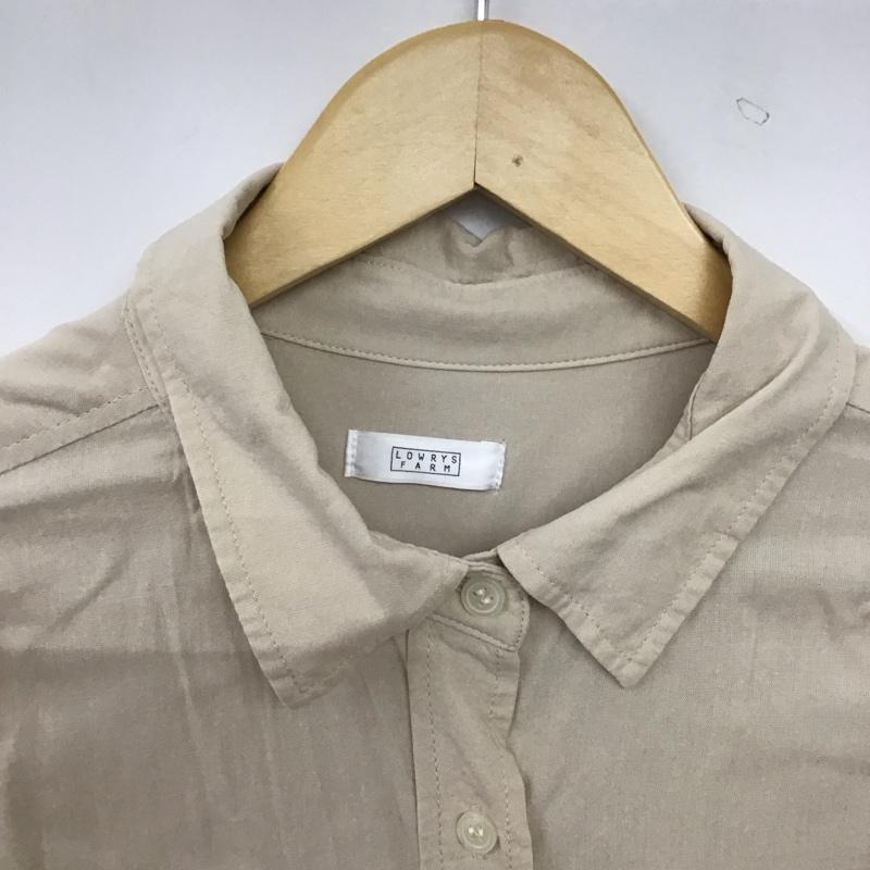 ローリーズファーム LOWRYS FARM シャツ、ブラウス 長袖 FREE 無地 ベージュ / ベージュ / beige レディース USED 古着 中古 10158763