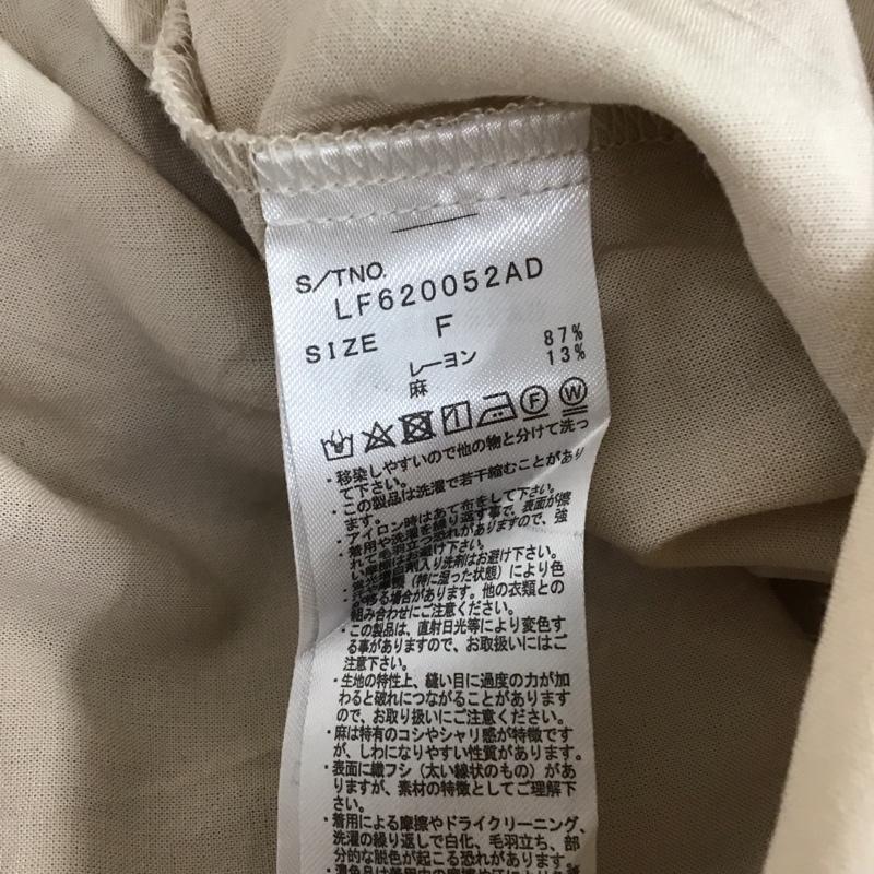 ローリーズファーム LOWRYS FARM シャツ、ブラウス 長袖 FREE 無地 ベージュ / ベージュ / beige レディース USED 古着 中古 10158763