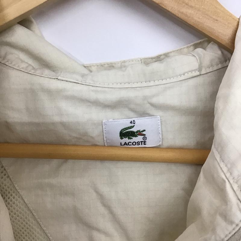 ラコステ LACOSTE ジャケット、上着 ジャケット、ブレザー 40 無地 オフホワイト / オフホワイト / レディース USED 古着 中古 10158769