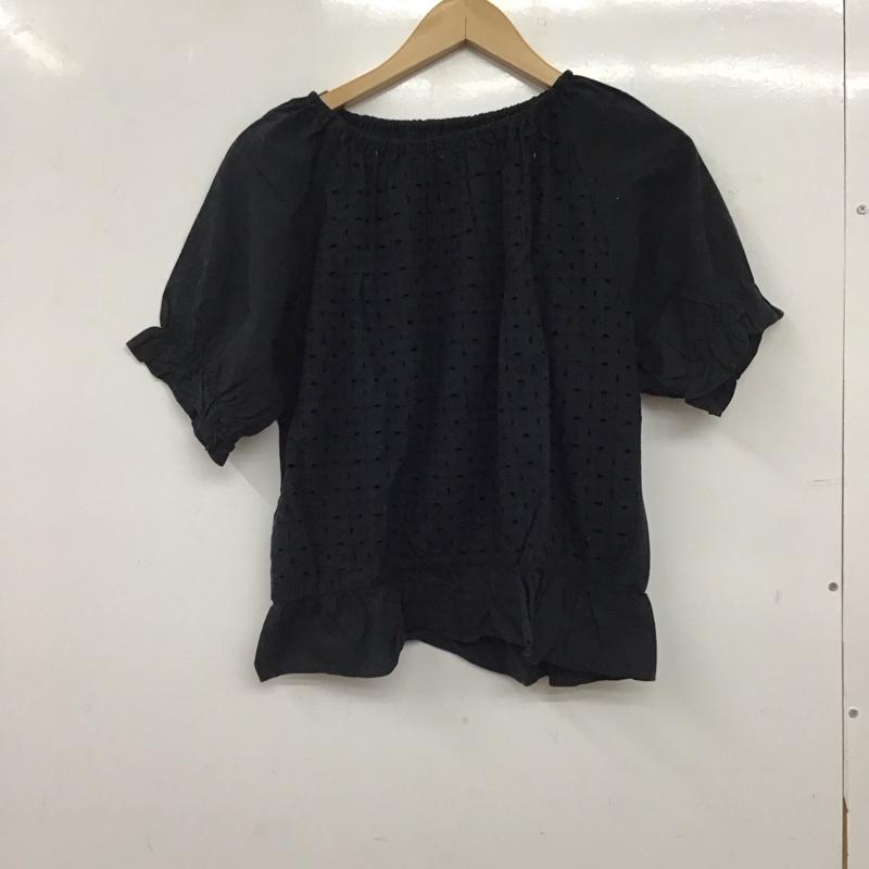 エヘカソポ ehka sopo カットソー 半袖 FREE 無地 黒 / ブラック / black レディース USED 古着 中古 10158773