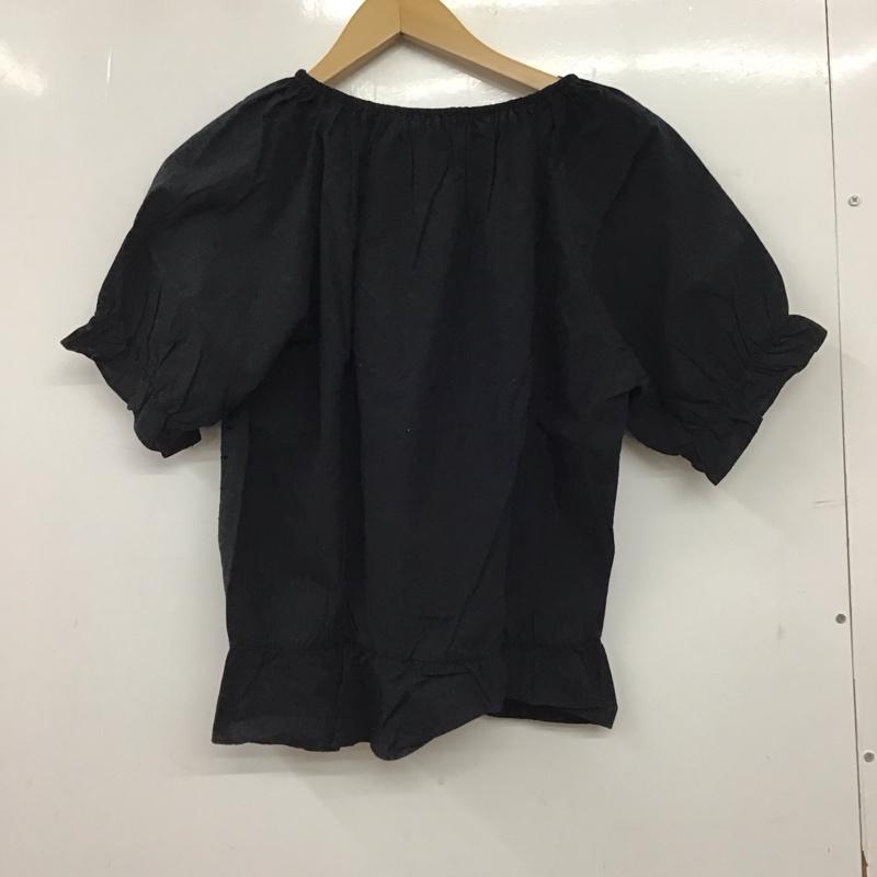 エヘカソポ ehka sopo カットソー 半袖 FREE 無地 黒 / ブラック / black レディース USED 古着 中古 10158773