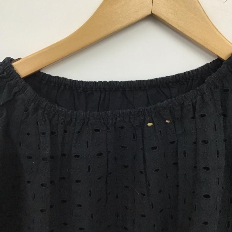 エヘカソポ ehka sopo カットソー 半袖 FREE 無地 黒 / ブラック / black レディース USED 古着 中古 10158773