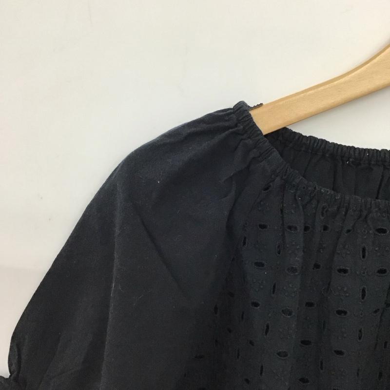 エヘカソポ ehka sopo カットソー 半袖 FREE 無地 黒 / ブラック / black レディース USED 古着 中古 10158773