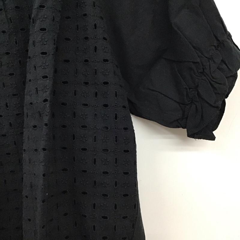 エヘカソポ ehka sopo カットソー 半袖 FREE 無地 黒 / ブラック / black レディース USED 古着 中古 10158773