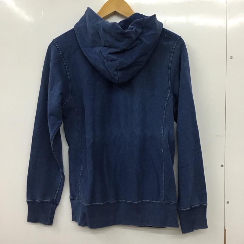 チャンピオン Campion パーカー 長袖 S 無地 青 / ブルー / blue メンズ USED 古着 中古 10158774
