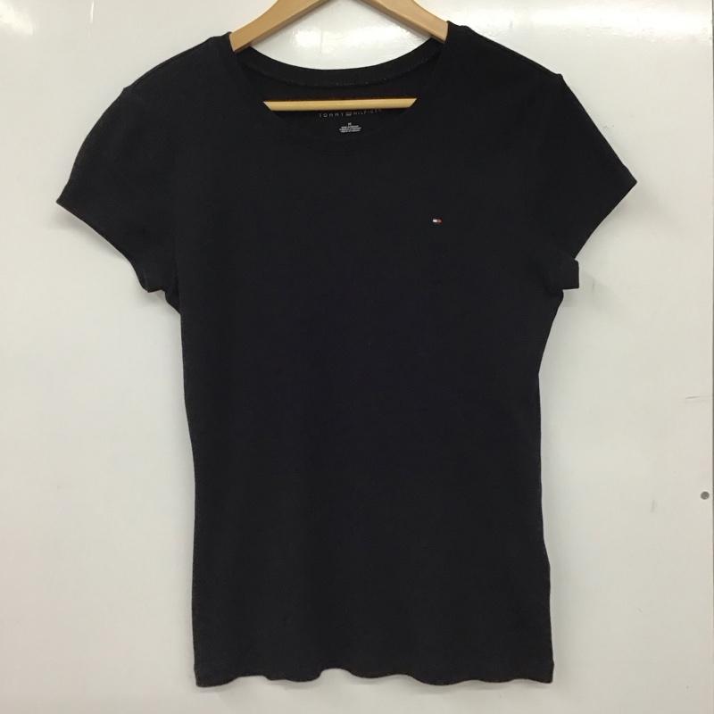 トミーヒルフィガー TOMMY HILFIGER Tシャツ 半袖 M 無地 黒 / ブラック / black レディース USED 古着 中古 10158776