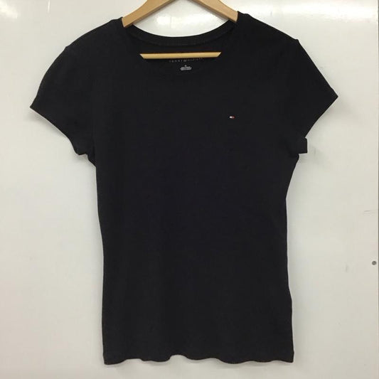 トミーヒルフィガー TOMMY HILFIGER Tシャツ 半袖 M 無地 黒 / ブラック / black レディース USED 古着 中古 10158776