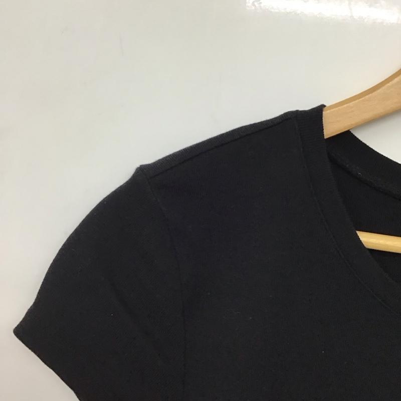 トミーヒルフィガー TOMMY HILFIGER Tシャツ 半袖 M 無地 黒 / ブラック / black レディース USED 古着 中古 10158776