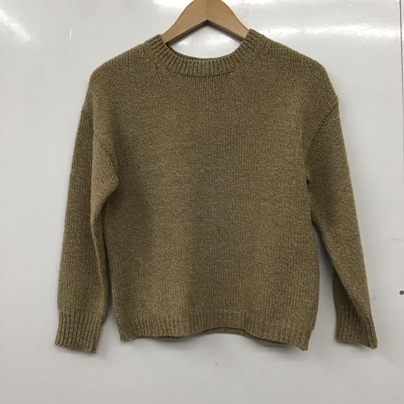 スタディオクリップ studio CLIP ニット、セーター 長袖 M 無地 茶 / ブラウン / brown レディース USED 古着 中古 10158780