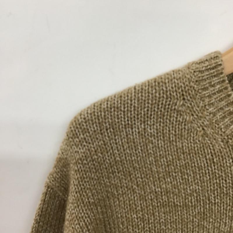 スタディオクリップ studio CLIP ニット、セーター 長袖 M 無地 茶 / ブラウン / brown レディース USED 古着 中古 10158780