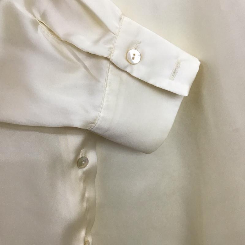 ザラ ZARA シャツ、ブラウス 長袖 XS 無地 アイボリー / アイボリー / レディース USED 古着 中古 10158781