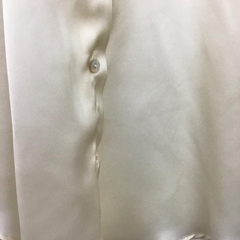 ザラ ZARA シャツ、ブラウス 長袖 XS 無地 アイボリー / アイボリー / レディース USED 古着 中古 10158781