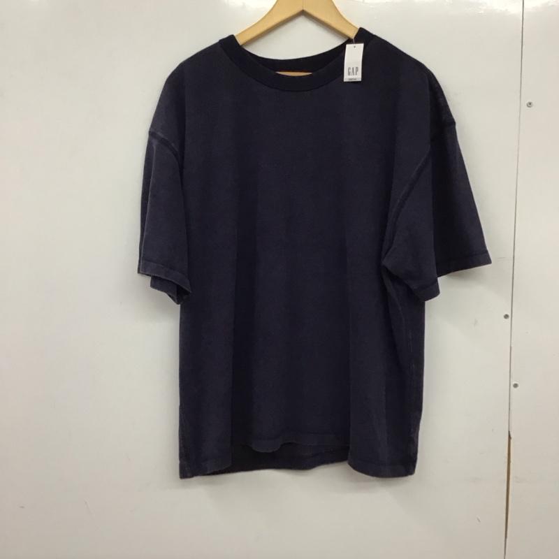 ギャップ GAP Tシャツ 半袖 半袖カットソー Tシャツ クルーネックカットソー XL 無地 紺 / ネイビー / navy メンズ USED 古着 中古 10158785