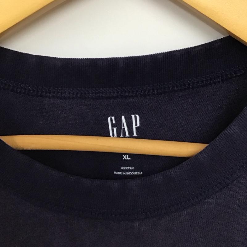 ギャップ GAP Tシャツ 半袖 半袖カットソー Tシャツ クルーネックカットソー XL 無地 紺 / ネイビー / navy メンズ USED 古着 中古 10158785