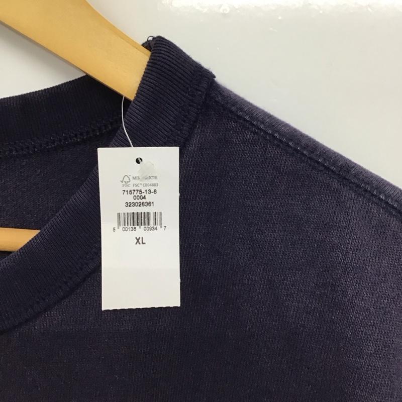 ギャップ GAP Tシャツ 半袖 半袖カットソー Tシャツ クルーネックカットソー XL 無地 紺 / ネイビー / navy メンズ USED 古着 中古 10158785