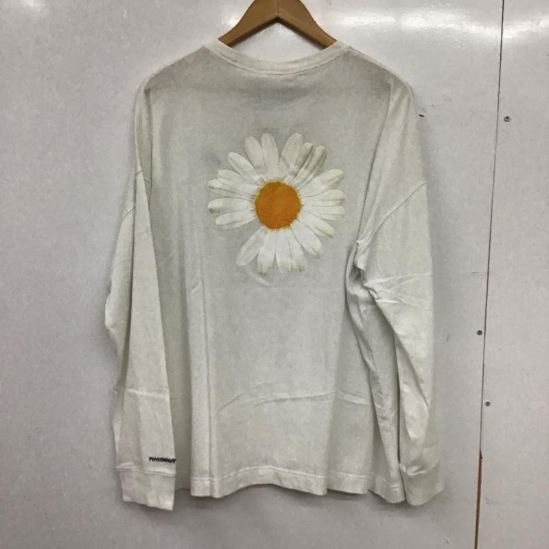ナイキ NIKE カットソー 長袖 長袖カットソー プリントカットソー クルーネック XS ロゴ、文字 白 / ホワイト / white メンズ USED 古着 中古 10158786