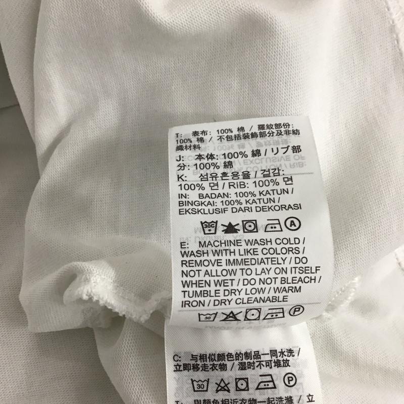 ナイキ NIKE カットソー 長袖 長袖カットソー プリントカットソー クルーネック XS ロゴ、文字 白 / ホワイト / white メンズ USED 古着 中古 10158786