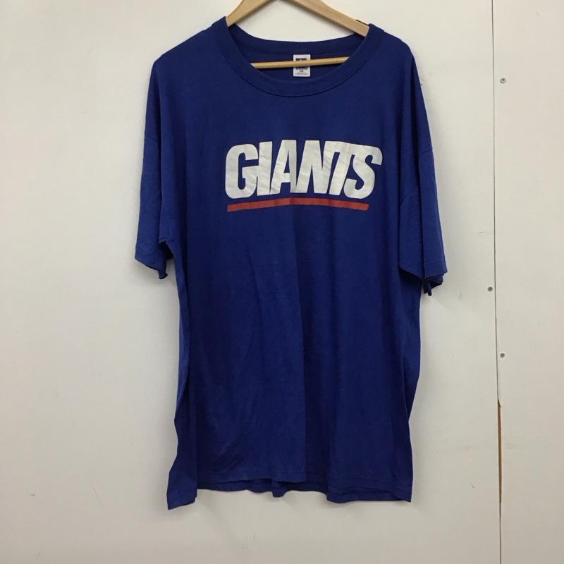 ラッセルアスレティック Russell Athletic Tシャツ 半袖 半袖カットソー プリントTシャツ クルーネックカットソー XXL プリント 青 / ブルー / blue メンズ USED 古着 中古 10158787