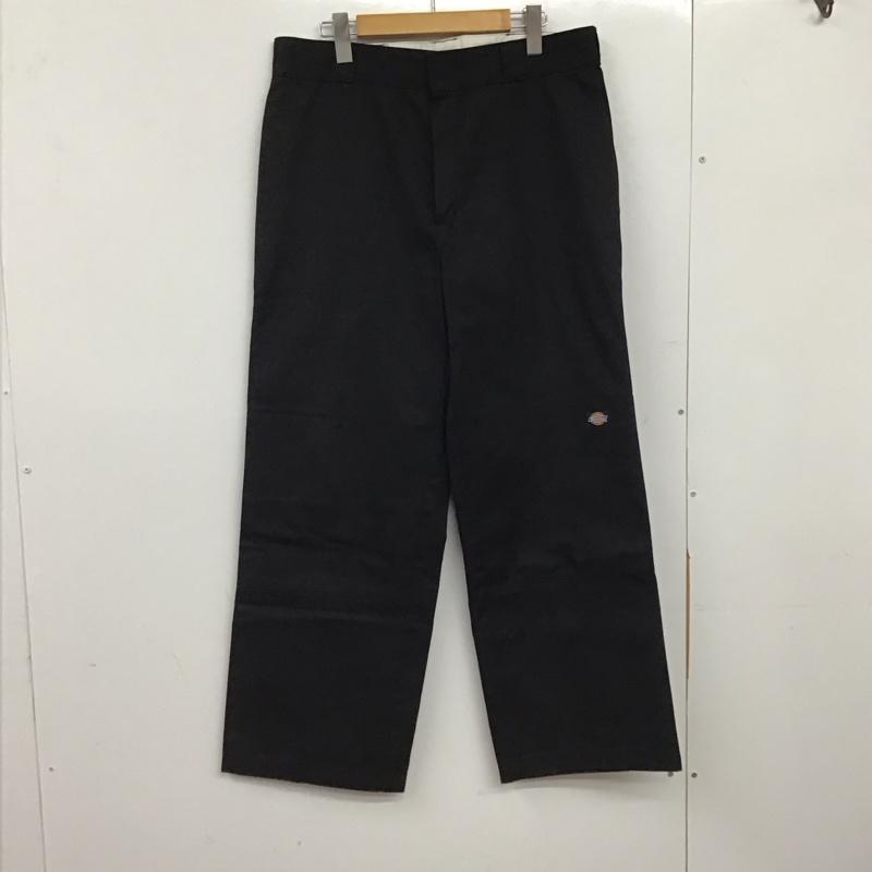 ディッキーズ Dickies パンツ ワークパンツ、ペインターパンツ ワークパンツ ワイドパンツ カジュアルパンツ 34 無地 黒 / ブラック / black メンズ USED 古着 中古 10158790