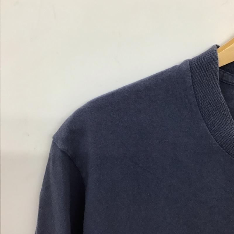 フルーツオブザルーム FRUIT OF THE LOOM Tシャツ 半袖 半袖カットソー プリントTシャツ クルーネックカットソー M ロゴ、文字 紺 / ネイビー / navy メンズ USED 古着 中古 10158794