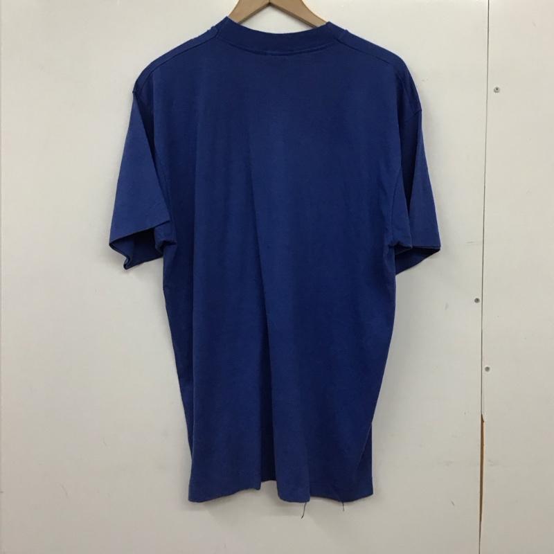 古着 USED Tシャツ 半袖 半袖カットソー プリントTシャツ クルーネックカットソー XL プリント 青 / ブルー / blue メンズ USED 古着 中古 10158796