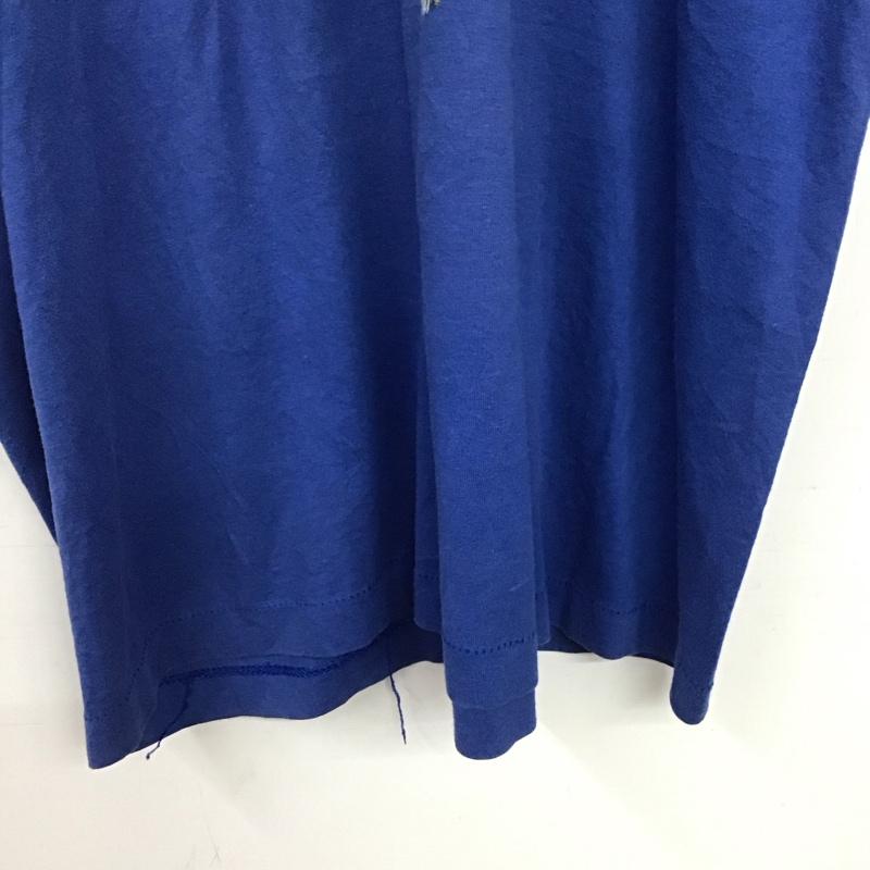 古着 USED Tシャツ 半袖 半袖カットソー プリントTシャツ クルーネックカットソー XL プリント 青 / ブルー / blue メンズ USED 古着 中古 10158796