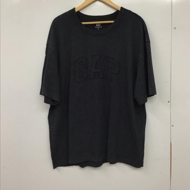ギャップ GAP Tシャツ 半袖 半袖カットソー プリントTシャツ クルーネックカットソー XL ロゴ、文字 ダークグレー / ダークグレー / メンズ USED 古着 中古 10158798