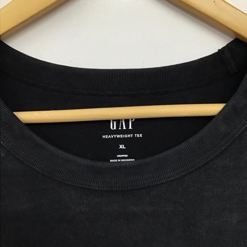 ギャップ GAP Tシャツ 半袖 半袖カットソー プリントTシャツ クルーネックカットソー XL ロゴ、文字 ダークグレー / ダークグレー / メンズ USED 古着 中古 10158798