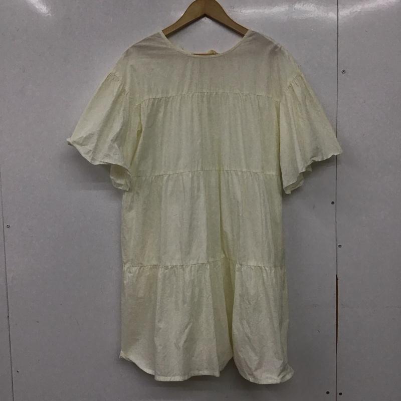 ローリーズファーム LOWRYS FARM チュニック 半袖 FREE 無地 白 / ホワイト / white レディース USED 古着 中古 10158799