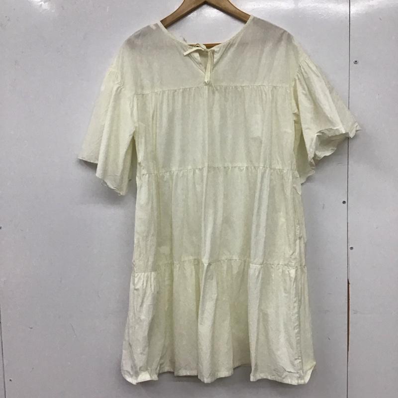 ローリーズファーム LOWRYS FARM チュニック 半袖 FREE 無地 白 / ホワイト / white レディース USED 古着 中古 10158799