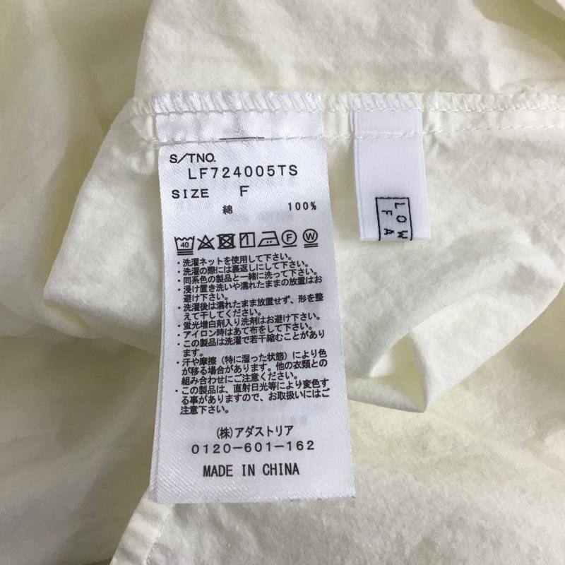 ローリーズファーム LOWRYS FARM チュニック 半袖 FREE 無地 白 / ホワイト / white レディース USED 古着 中古 10158799