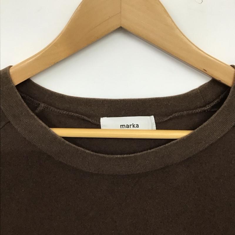 マーカ marka Tシャツ 半袖 半袖カットソー プリントTシャツ クルーネックカットソー 3 無地 茶 / ブラウン / brown メンズ USED 古着 中古 10158800