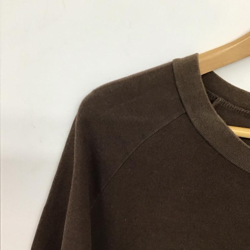 マーカ marka Tシャツ 半袖 半袖カットソー プリントTシャツ クルーネックカットソー 3 無地 茶 / ブラウン / brown メンズ USED 古着 中古 10158800