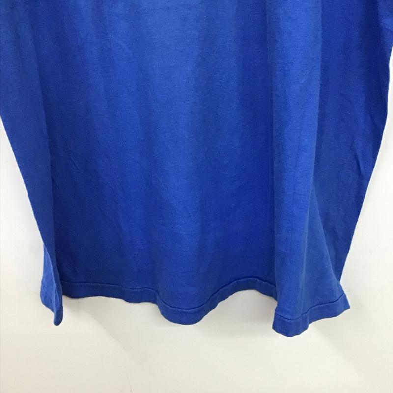 ヘインズ HANES Tシャツ 半袖 半袖カットソー プリントTシャツ クルーネックカットソー XL プリント 青 / ブルー / blue メンズ USED 古着 中古 10158801