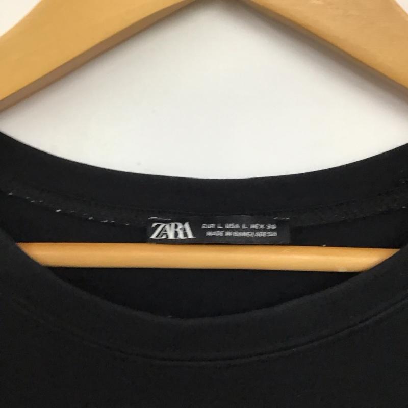 ザラ ZARA ワンピース ミニスカート L 無地 黒 / ブラック / black レディース USED 古着 中古 10158802