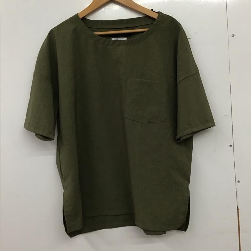 シップス SHIPS カットソー 半袖 半袖カットソー 無地Tシャツ クルーネックカットソー M 無地 カーキ / カーキ / khaki メンズ USED 古着 中古 10158803