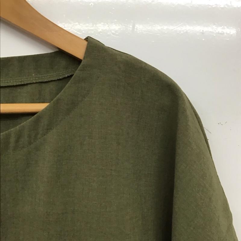 シップス SHIPS カットソー 半袖 半袖カットソー 無地Tシャツ クルーネックカットソー M 無地 カーキ / カーキ / khaki メンズ USED 古着 中古 10158803