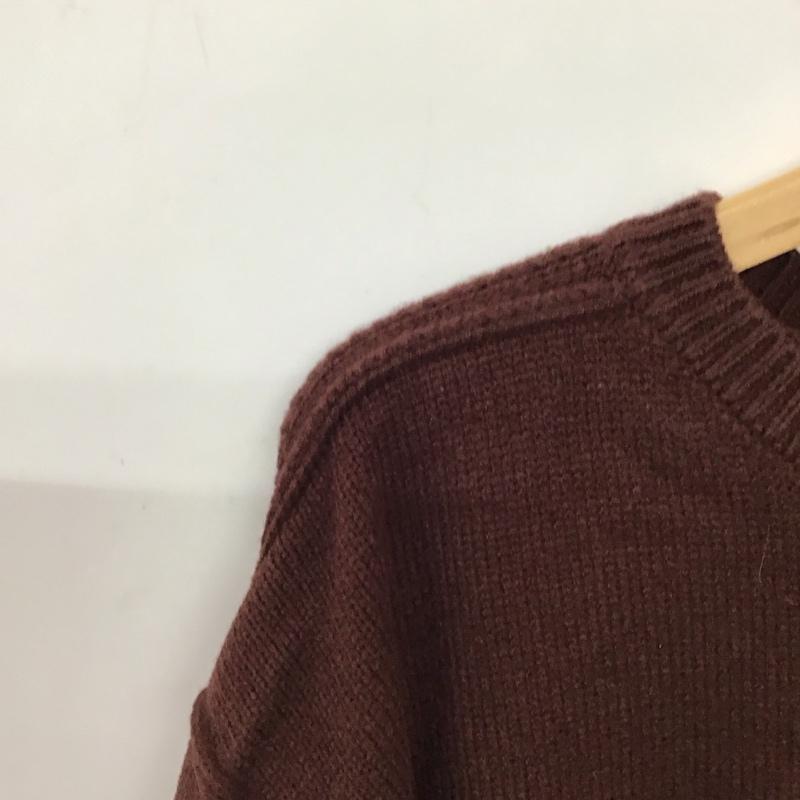 ローリーズファーム LOWRYS FARM ニット、セーター 長袖 FREE 無地 茶 / ブラウン / brown レディース USED 古着 中古 10158804