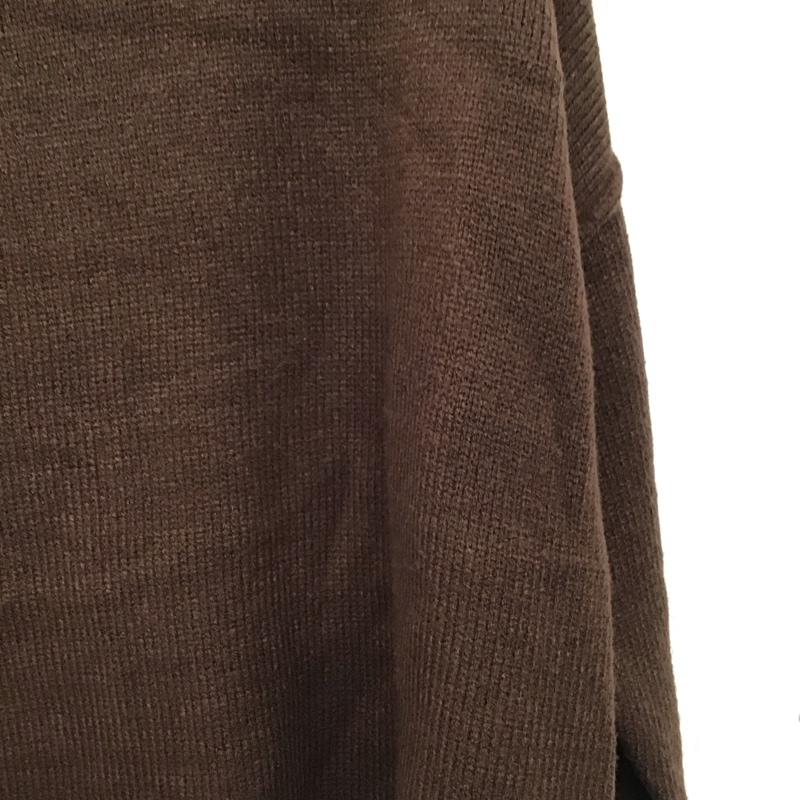 ローリーズファーム LOWRYS FARM ニット、セーター 長袖 FREE 無地 茶 / ブラウン / brown レディース USED 古着 中古 10158804